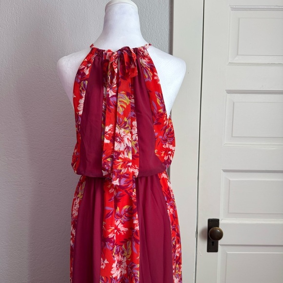 Modcloth Floral Maxi Dress in Red and Pink - Picture 5 of 8